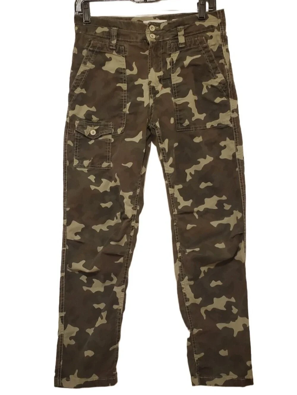 By Anthropologie The Wanderer Camo Print Size 27 Linen Blend
